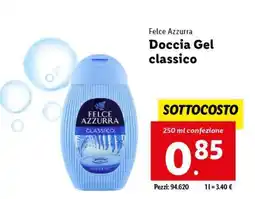 Lidl Felce Azzurra Doccia Gel classico offerta