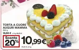 Coop TORTA A CUORE AUGURI MAMMA offerta