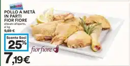 Coop POLLO A METÀ IN PARTI FIOR FIORE offerta