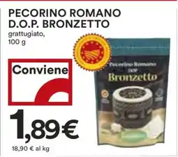 Coop PECORINO ROMANO D.O.P. BRONZETTO offerta