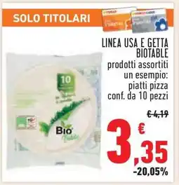Conad LINEA USA E GETTA BIOTABLE offerta