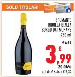 Conad Spumante Ribolla Gialla Borgo Dai Morars offerta