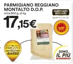 Coop PARMIGIANO REGGIANO MONTALTO D.O.P offerta
