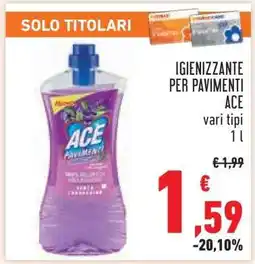 Conad Igienizzante per Pavimenti ACE offerta