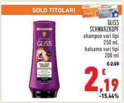 Conad GLISS SCHWARZKOPF offerta