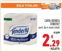 Conad CARTA IGIENICA TENDERLY offerta