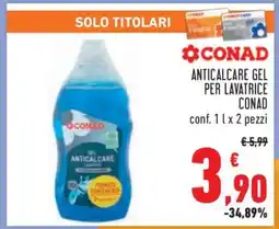 Conad ANTICALCARE GEL PER LAVATRICE CONAD offerta