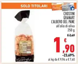 Conad Crostini Granart L'Albero del Pane offerta