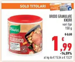 Conad BRODO GRANULARE KNORR offerta