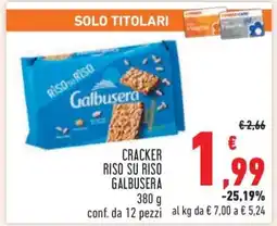 Conad Cracker Riso Su Riso Galbusera offerta