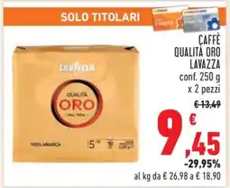 Conad Caffè Qualità Oro Lavazza offerta