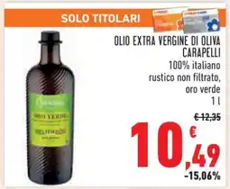 Conad Olio Extra Vergine di Oliva Carapelli offerta