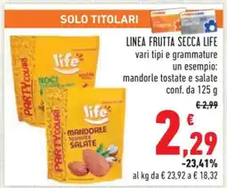 Conad LINEA FRUTTA SECCA LIFE offerta