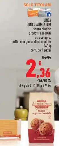 Conad CONAD ALIMENTUM Muffin offerta