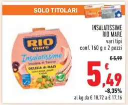 Conad Insalatissime Rio Mare offerta