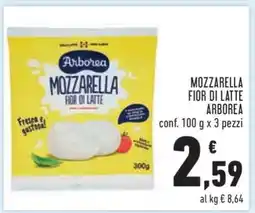 Conad MOZZARELLA FIOR DI LATTE ARBOREA offerta