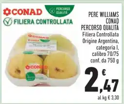 Conad Pere Williams Conad Percorso Qualità offerta