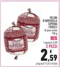 Conad Pallina di Mortadella Suprema Fiorucci offerta
