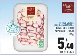 Conad CARPACCIO DI POLPO SAPORI&IDEE CONAD offerta