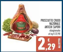 Conad PROSCIUTTO CRUDO NAZIONALE ANTICHI SAPORI offerta