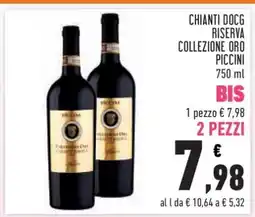 Conad Chianti DOCG Riserva Collezione Oro Piccini 750 ml offerta