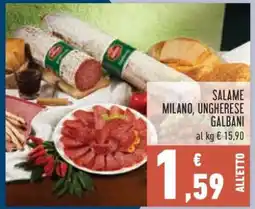 Conad SALAME MILANO/UNGHERESE GALBANI offerta