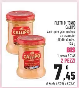 Conad Filetti di Tonno Callipo offerta