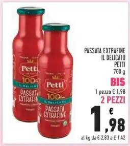 Conad Passata Extrafine Il Delicato Petti offerta