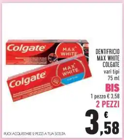 Conad Dentifricio Max White Colgate offerta