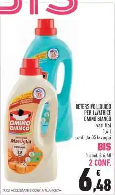 Conad Detersivo liquido per lavatrice Omino Bianco offerta