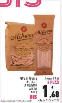 Conad PASTA DI SEMOLA INTEGRALE LA MOLISANA offerta