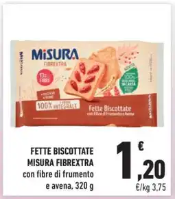 Conad FETTE BISCOTTATE MISURA FIBREXTRA offerta