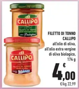 Conad FILETTO DI TONNO CALLIPO offerta