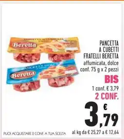 Conad PANCETTA A CUBETTI FRATELLI BERETTA offerta