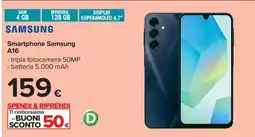 Carrefour Smartphone Samsung A16 offerta