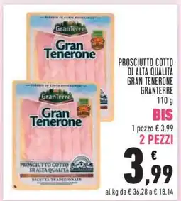Conad Prosciutto Cotto di Alta Qualità Gran Tenerone Granterre offerta