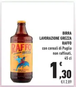 Conad BIRRA LAVORAZIONE GREZZA RAFFO offerta