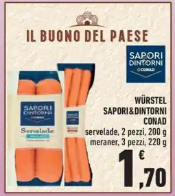 Conad Würstel Sapori&Dintorni Conad offerta