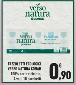 Conad Fazzoletti Ecologici Verso Natura Conad offerta