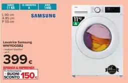 Carrefour Lavatrice Samsung WW11DG5B2 offerta