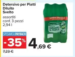 Carrefour Detersivo per Piatti Diluito Svelto offerta