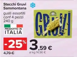 Carrefour Stecchi Gruvi Sammontana offerta
