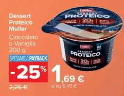 Carrefour Dessert Proteico Müller offerta