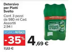 Carrefour Detersivo per Piatti Svelto offerta