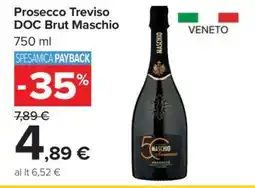 Carrefour Prosecco Treviso DOC Brut Maschio offerta