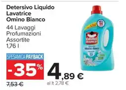 Carrefour Detersivo Liquido Lavatrice Omino Bianco offerta