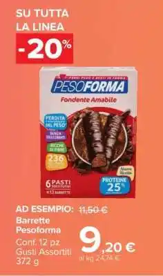 Carrefour Barrette Pesoforma offerta
