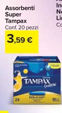 Carrefour Assorbenti Super Tampax offerta