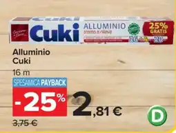 Carrefour ALLUMINIO CUKI offerta