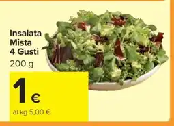 Carrefour Insalata Mista 4 gusti offerta